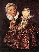 Frans Hals Catharina Hooft with her Nurse WGA France oil painting artist
